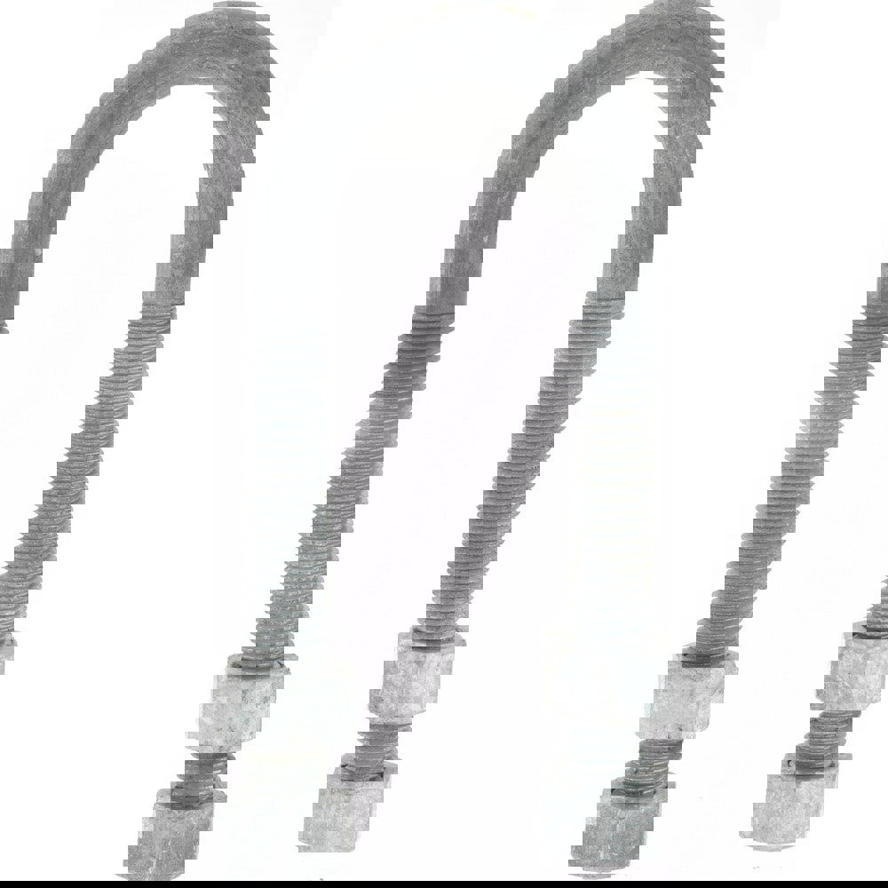 Round U-Bolt: Without Mount Plate, 3/8-16 UNC, 2-3/8